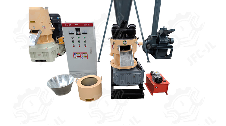 FLAT DIE PELLET MILL FOR BIOMASS FUEL MAKING