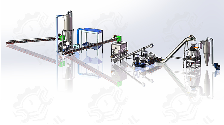 2T/H BIOMASS WOOD PELLET PRODUCTION LINE